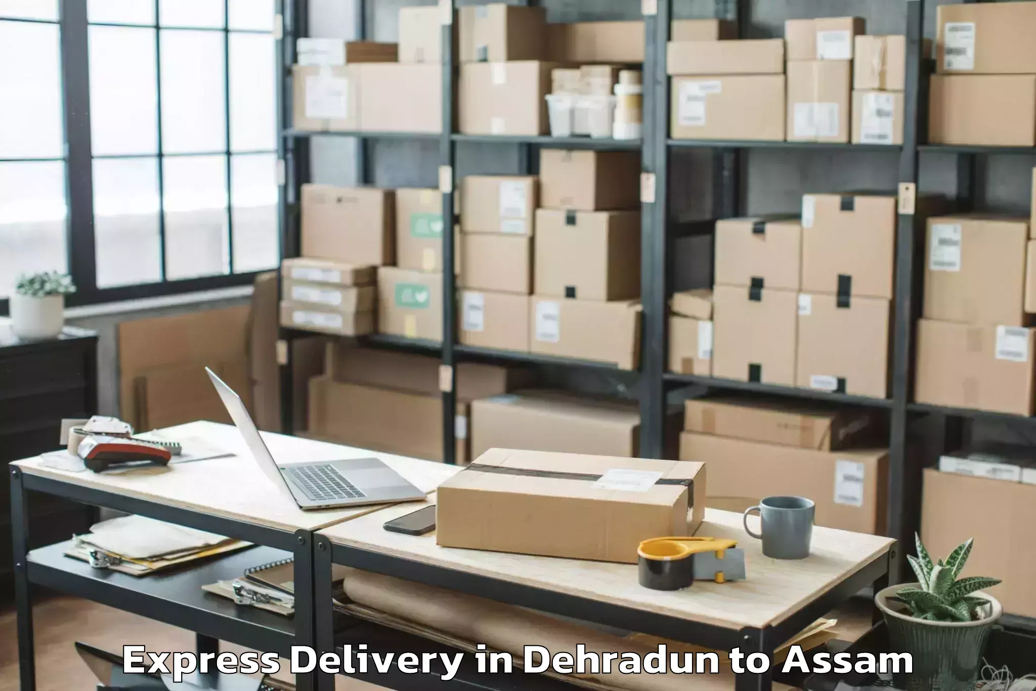 Leading Dehradun to Palasbari Express Delivery Provider